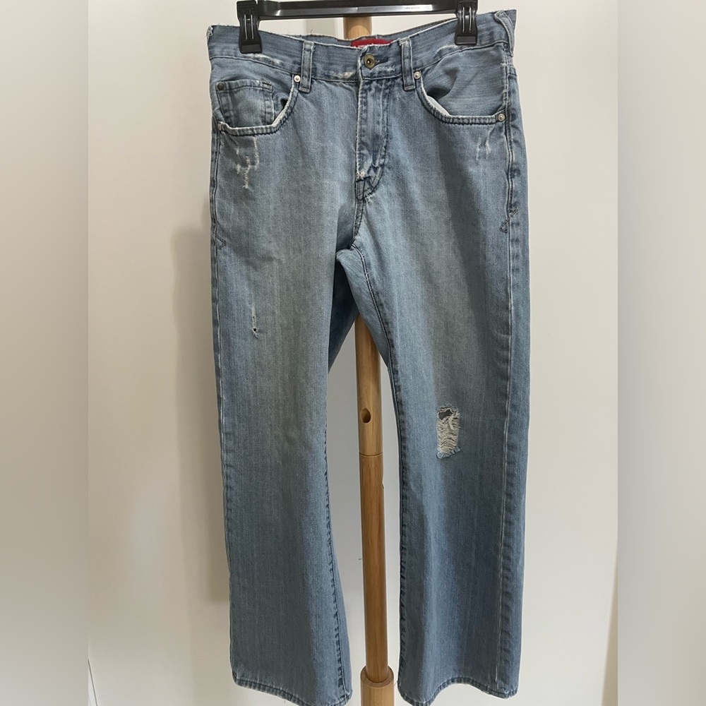 Unionbay Men’s Distressed Straight Leg Jeans 30x30